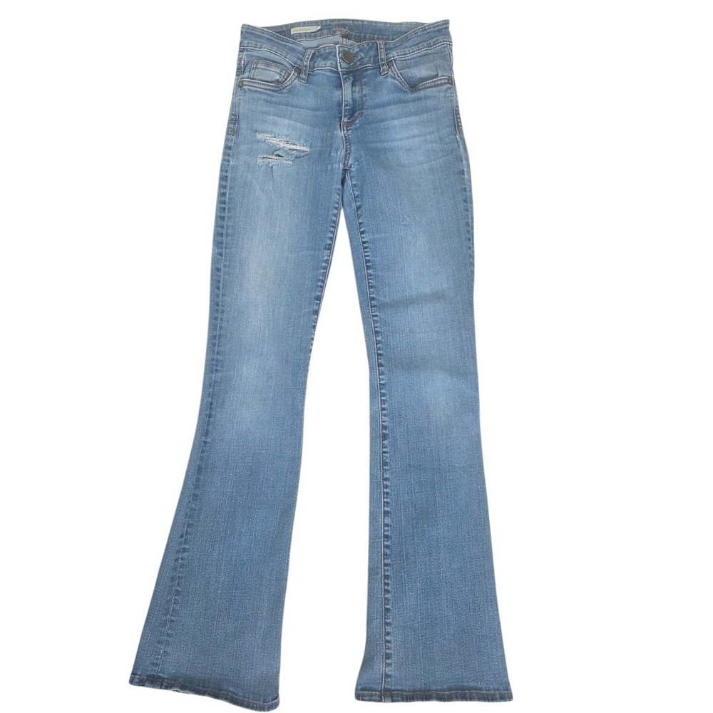 Kut from the Kloth Baby Bootcut Distressed Medium Wash Jeans Size 4S